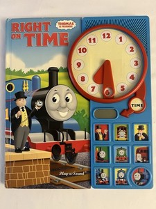 Thomas & Friends Right On Time Play-A-Sound Book Interactive Clock TESTED WORKS