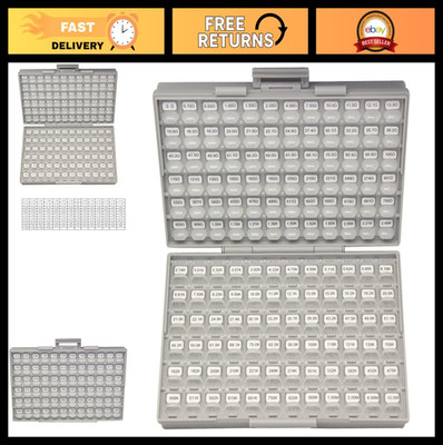 AideTek 1206 SMD Resistor Kit 144 Values 100pc 1% E96 0ohm to 1Mohm