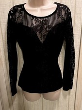 Y2K Witchy Grunge Black Lace-Sheer Slvs-Whims...