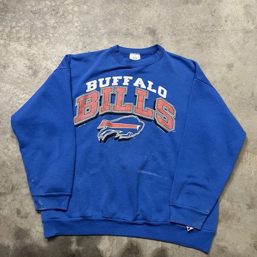 Logo 7 Buffalo Bills Crewneck Sweatshirt Mens Large Blue 90s VTG