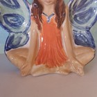 Vintage Handpainted Glazed Ceramic Garden Fairy — photo 4