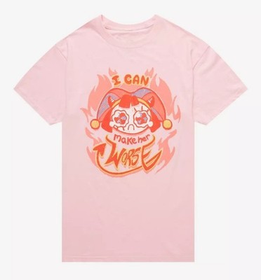 The Amazing Digital Circus Pomni Flame Pink T-Shirt Size S-5XL
