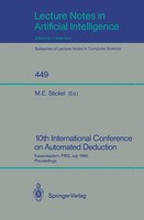 10Th International Conference On Automated Deduction Mark E. Stickel