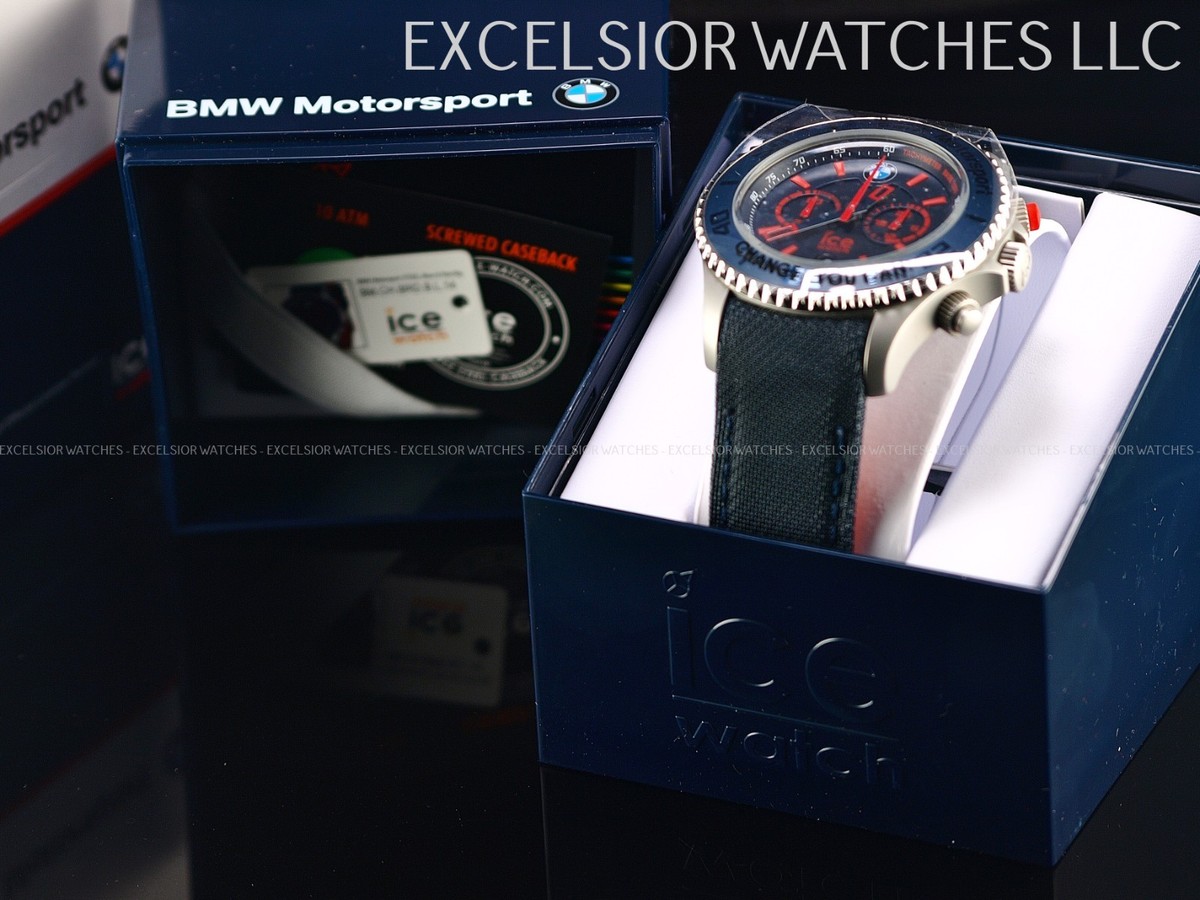 Ice BMW motorsport chronograph watch BM.CH.BRD.B.L.14 100M 44mm