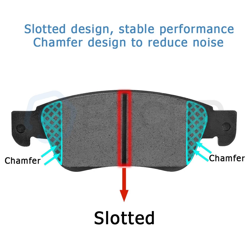 Front Rear Ceramic Brake Pads For Acura RSX Honda Civic 2000-2009 Honda S2000 - Imagem 4 de 4