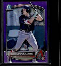 SLADE CALDWELL 2025 BOWMAN DRAFT CHROME #BDC-152 PURPLE REFRACTOR 194/250