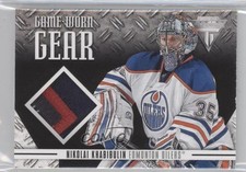 2012 Rookie Anthology Titanium Game Worn Gear 11/25 Nikolai Khabibulin Patch 0c3