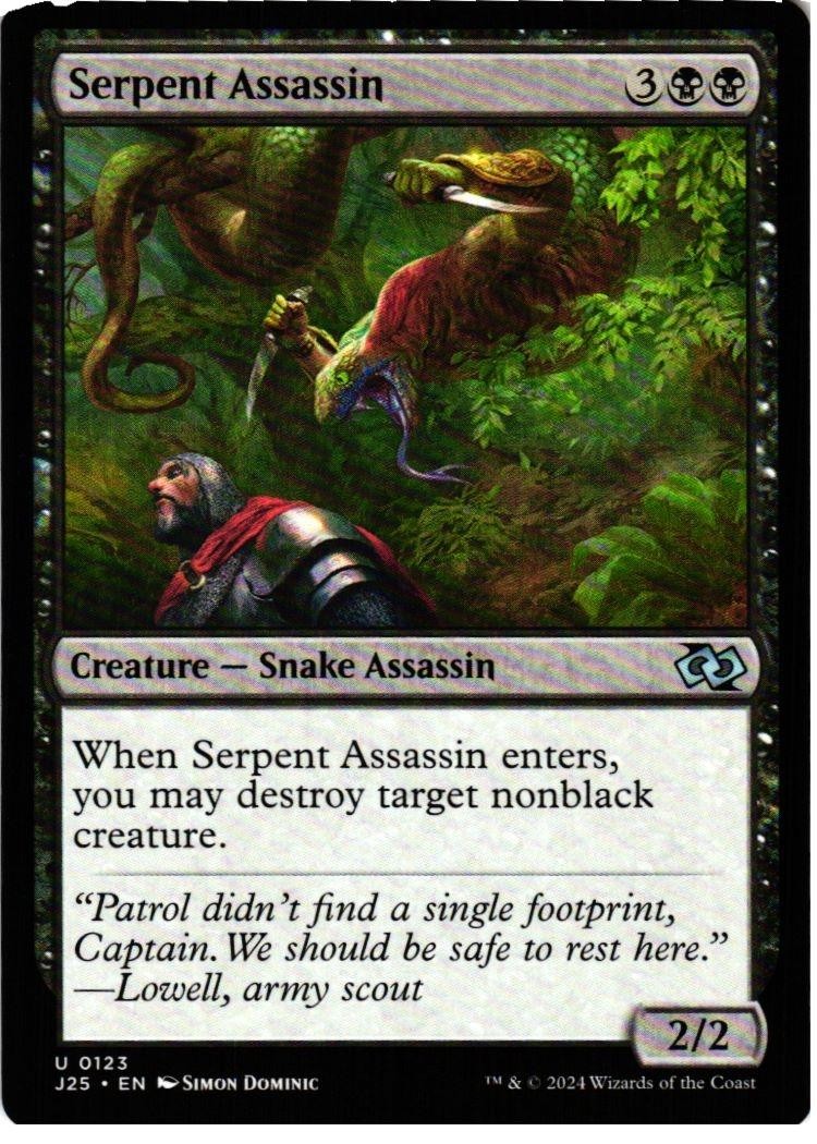 Serpent Assassin 123 Uncommon Foundations Jumpstart Magic: The Gathering NM