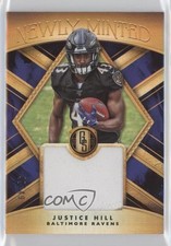 2019 Panini Gold Standard Newly Minted Memorabilia Prime 42/49 Justice Hill f0n
