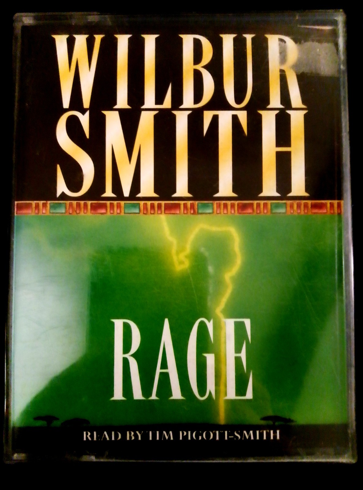 The Courtney family saga ""Rage"" by Wilbur Smith  Audio Cassette in good cond.
