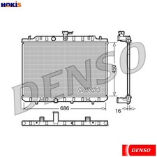 RADIATOR ENGINE COOLING DRM46006 FOR NISSAN QR25DE 2.5L MR20DE 2.0L 4cyl X-TRAIL