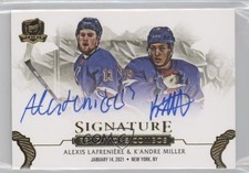 2020-21 Upper Deck The Cup Alexis Lafreniere K'Andre Miller #SR2-LM Auto 2a8