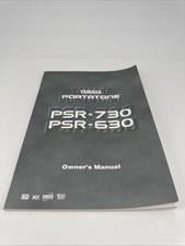 Original Owner's Manual for a Yamaha Portatone PSR-730 and PSR-630 Instructions