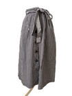 GERARD DARELL NAVY & WHITE STRIPE SUMMER SKIRT BUTTON DOWN BELT POCKETS sz 40 — photo 1