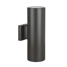 Sunset Lighting 2-Light Round Exterior Aluminum 15W Wall Mounted Oil Bronze - F6