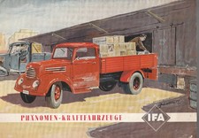 Prospekt DDR Auto IFA Phänomen LKW  Garant original von 1955