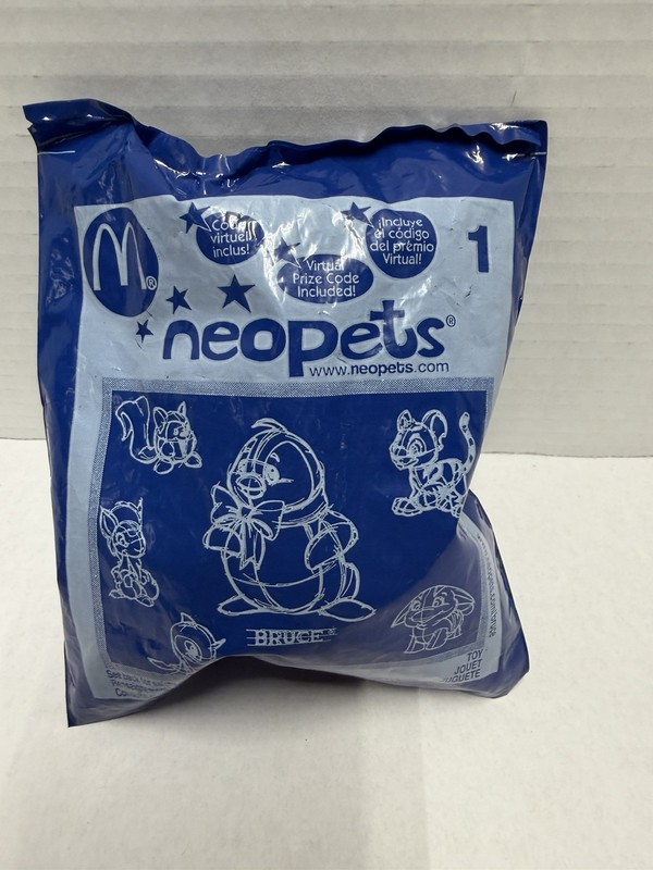 New Neopets Bruce #1 in Original Package Happy Meal Toy McDonalds