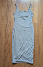 Windsor Brown Faux Suede Sleeveless Bodycon Dress - Size Medium