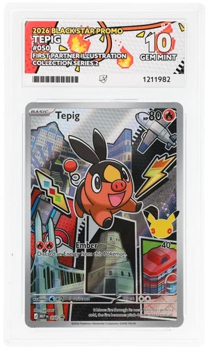Tepig 050 Ace 10 Black Star Promo Pokemon Card Game