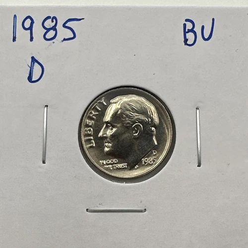 1985-D Roosevelt Dime BU (Brilliant Uncirculated) Denver Mint