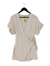 & Other Stories Wrap Midi Dress in Cream