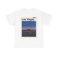 Las Vegas Skyline Graphic T Shirt Cotton Tee Apparel New 