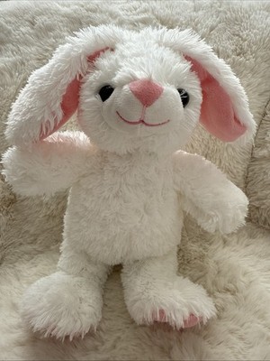 Teddy Berg weiß Hund Hase zartrosa Ohren 25 cm Deko Kinderzimmer
