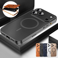 Metal Magnetic MagSafe Case For iPhone 17 Pro Max 16 15 14 13 12 Lens Protector