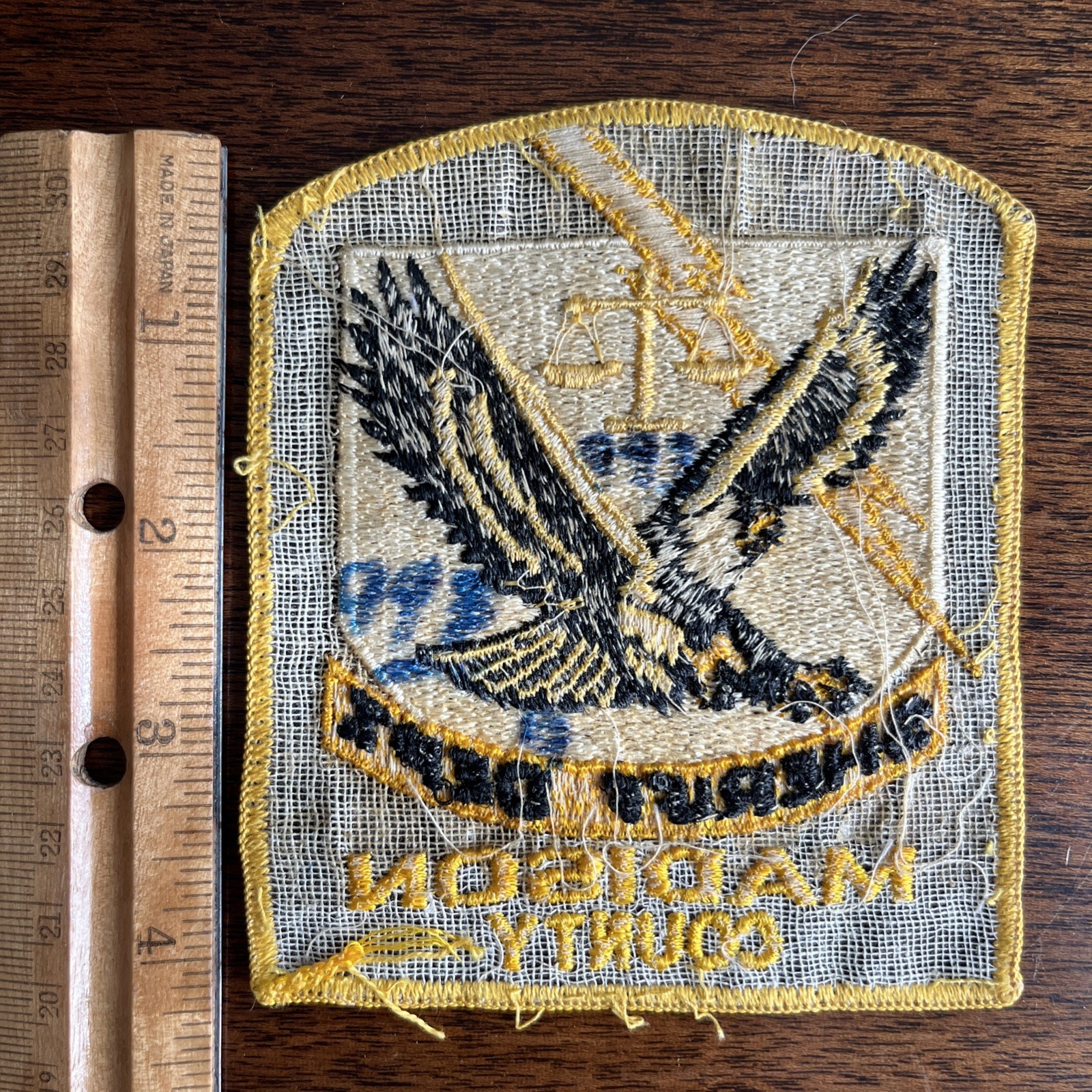 Obsolete Madison County Sheriff’s Department  AL Alabama Vintage Fabric Patch