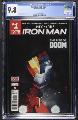Infamous Iron Man #1 CGC 9.8 Doctor Doom Becomes Iron Man Marvel 2016
