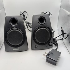 Logitech Z130 PC Speakers Full Sound Strong Bass 3.5mm Input  Power Supply Cord