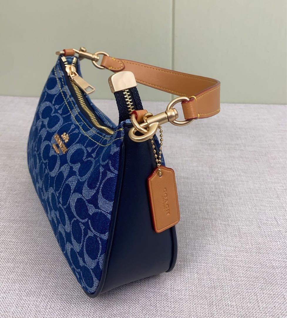 COACH CAF82 Teri Shoulder Bag Signature Denim Women's Bag Outlet