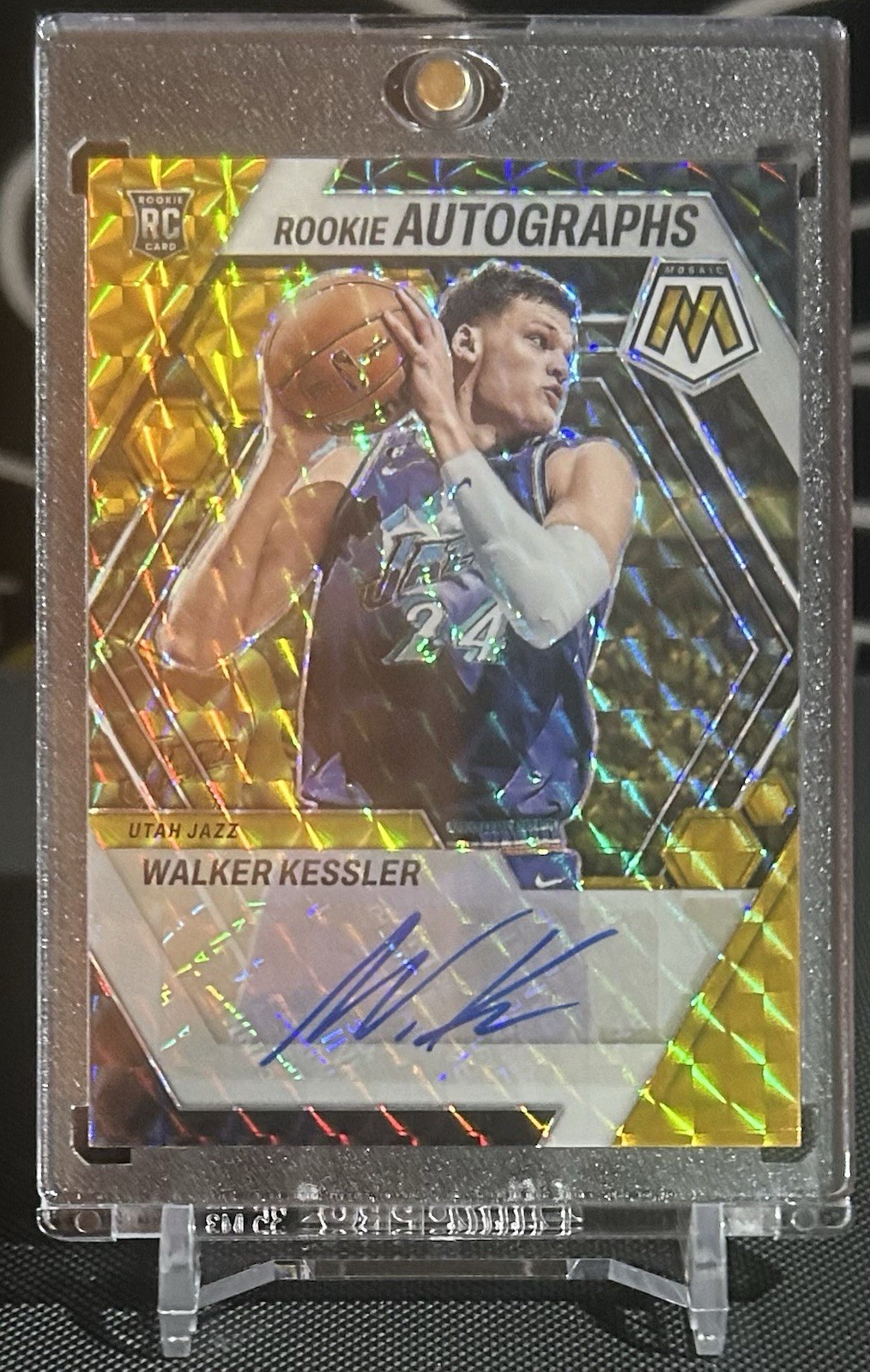2022 Panini Mosaic Rookie Auto Mosaic Walker Kessler Gold 10/10 eBay 1/1