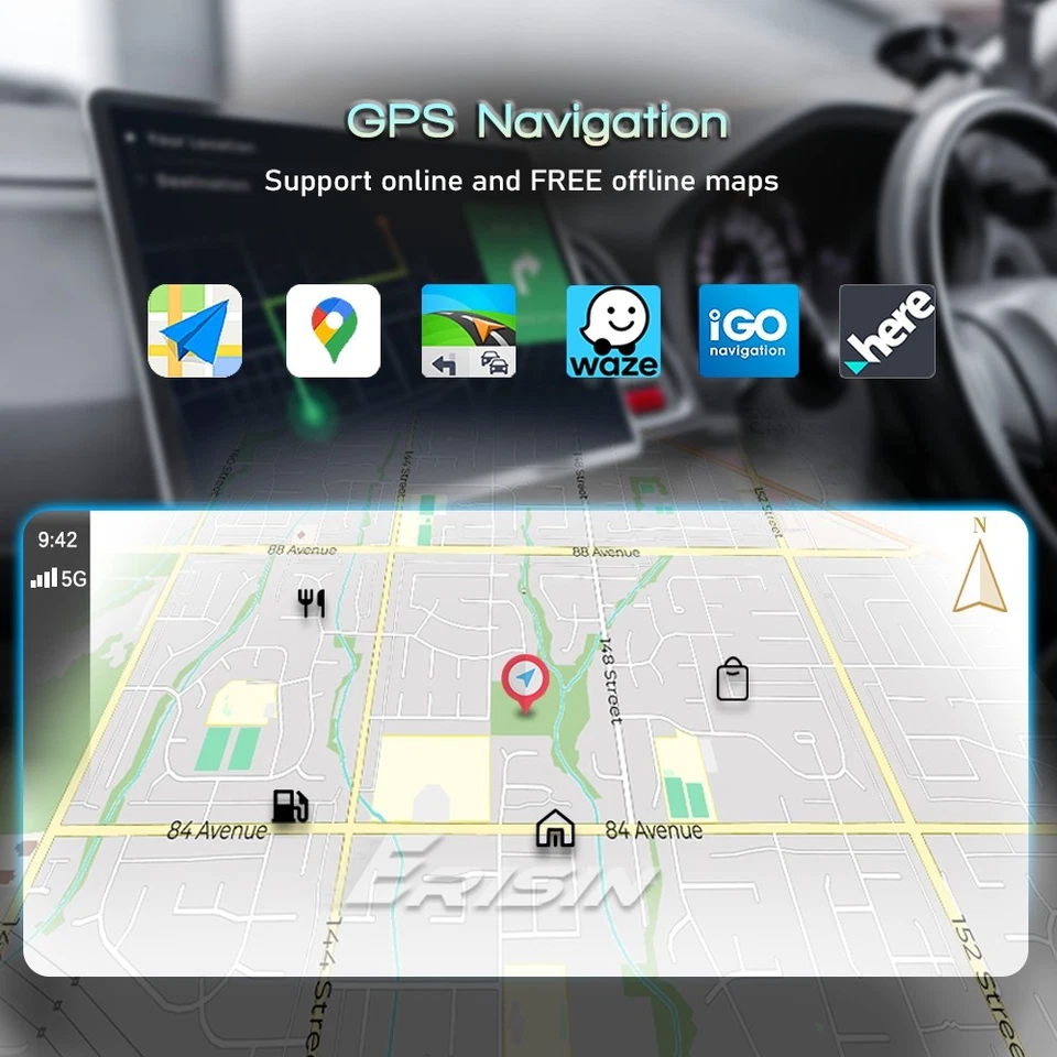 4+64GO Android 14 DAB+ Autoradio GPS pour VW Passat Golf 4 Bora T4 T5 Polo Jetta - Photo 3/4