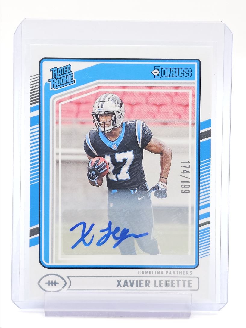 XAVIER LEGETTE 2024 DONRUSS RATED ROOKIE AUTOGRAPH RC AUTO /199 Q3709
