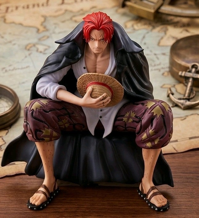Shanks Figur 17 cm One Piece Anime Manga Sammelfigur Statue + extra Arm