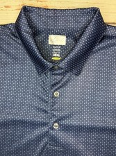 Greg Norman ML75 Play Dry Polo Shirt Men s Sz XL Blue