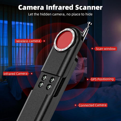 Wanzen Detektor Versteckte Kamera Finder Wanzenfinder Anti-GPS Kamera-Finder DE - Bild 6 von 12