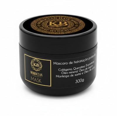 KB Moroccan Hair Nursing Mask, Colagen,D Pantenol, Argan Oil And Keratin 300g