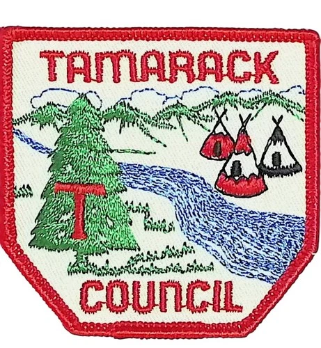 Tamarack Council NJ CP BSA Patch RED Bdr (ZG555)