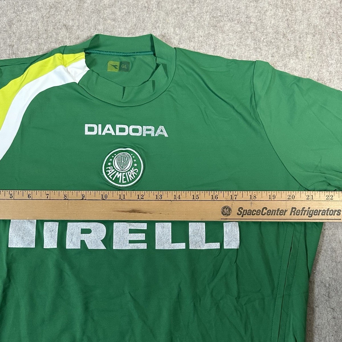 RARE PALMEIRAS 2004-2006 HOME SOCCER JERSEY Med-Large? DIADORA #8