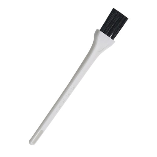 Cepillo de teclado de limpieza de nailon con mango de plástico portátil blanco antiestático para