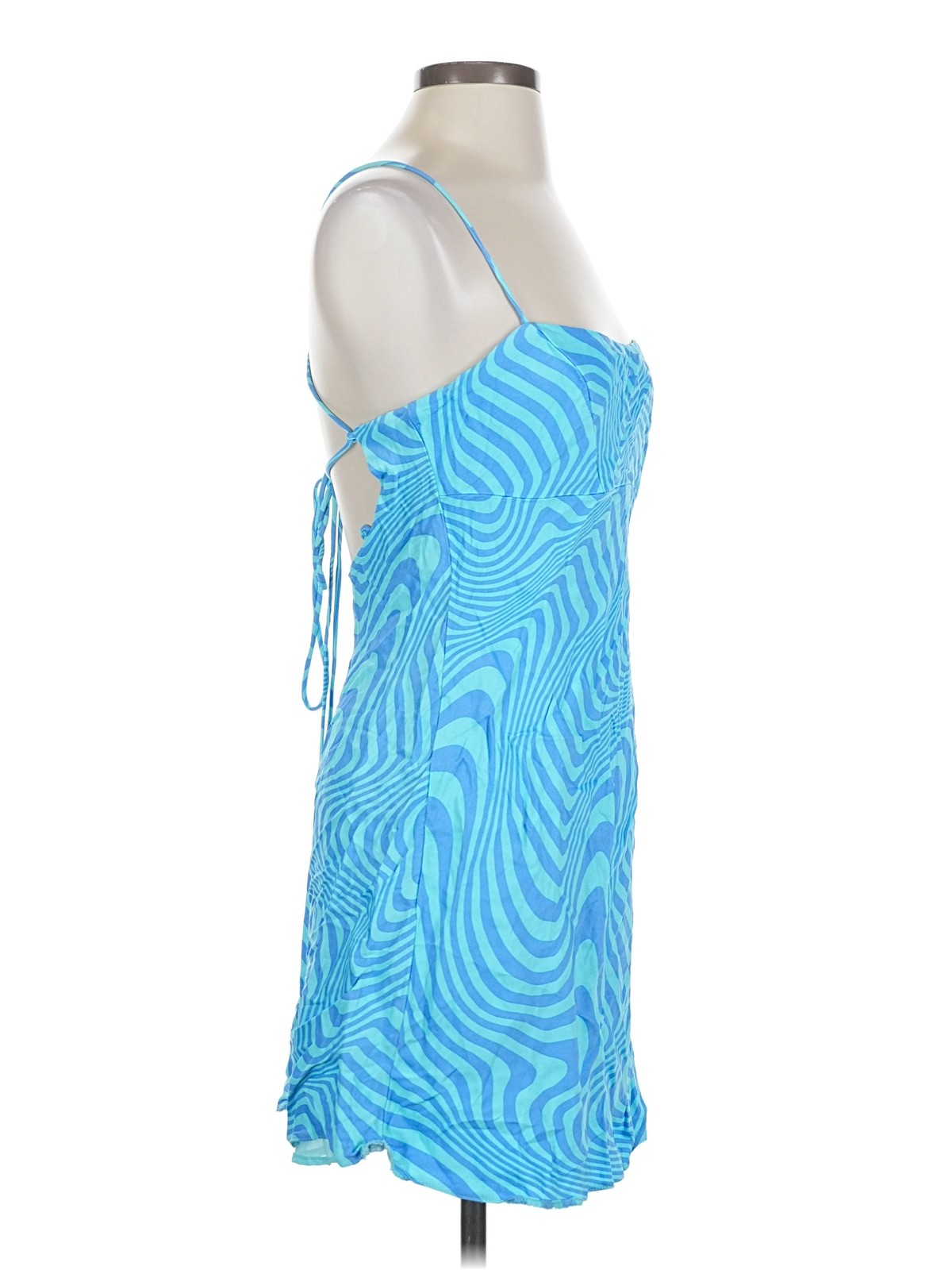 Zara Women Blue Cocktail Dress S thumbnail 3