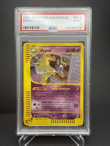 2003 HYPNO AQUAPOLIS HOLO #H12 PSA 9 MINT POKEMON - LOW POP