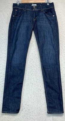 Hudson Jeans Women Collin Flap Skinny Pocket Stretch Hole See Pictures Size 28