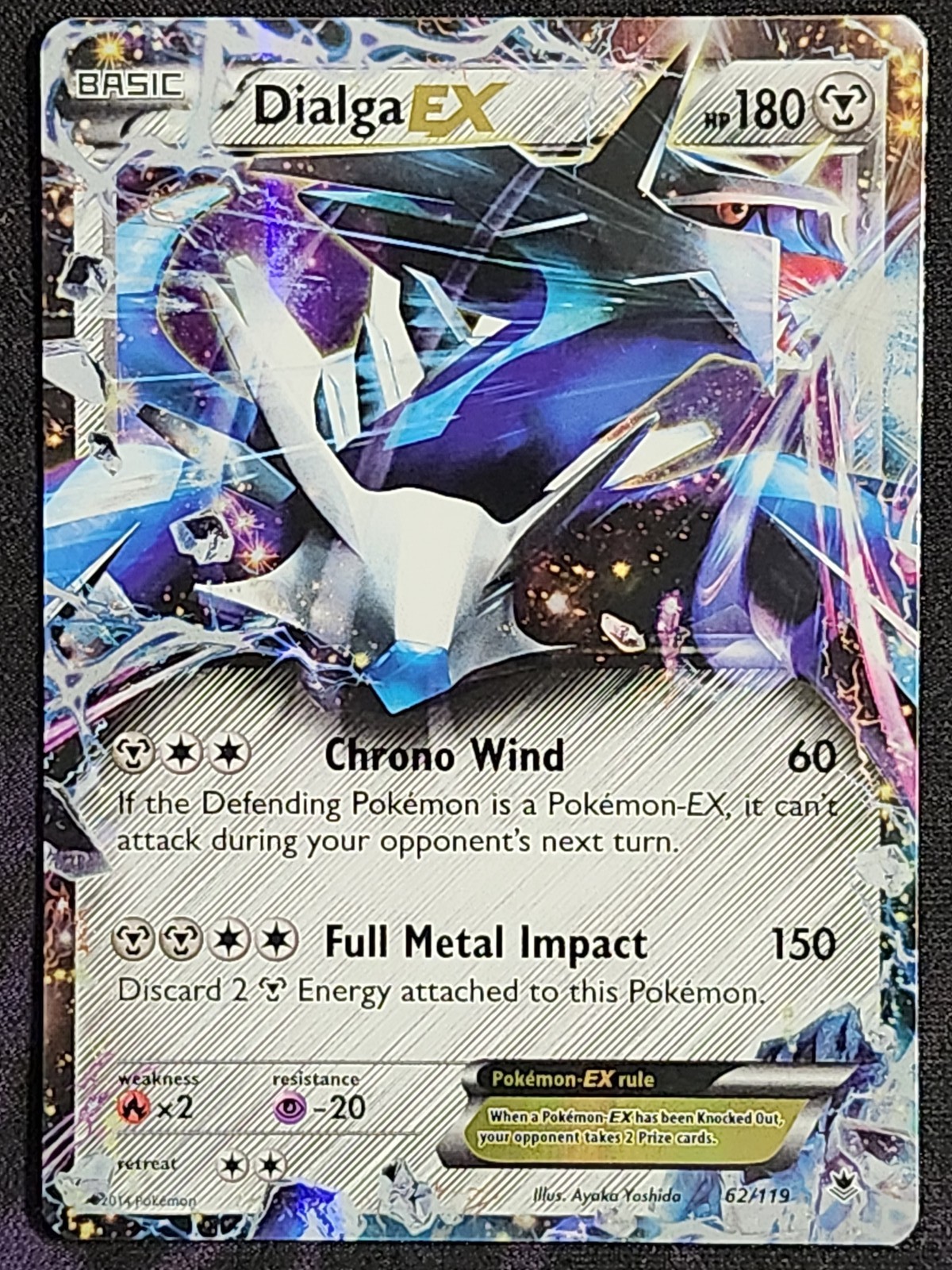Pokemon Dialga EX 62/119 Phantom Forces PHF