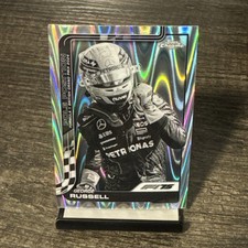 2025 Topps Chrome F1 75th George Russell #119 B&W RayWave Refractor