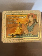 Celestial Seasonings 1983 Vintage Cinnamon Rose Herb Tea Tin