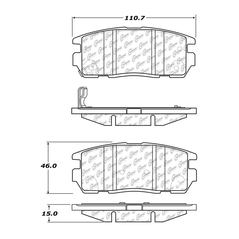 Rotores de freno traseros y pastillas de freno metálicas para Chevrolet Equinox 2015 2016 2017 Foto 4 de 4