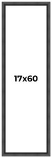 17x60 Frame Black Picture Frame Modern Photo Frame UV Acrylic, Acid Free Backer